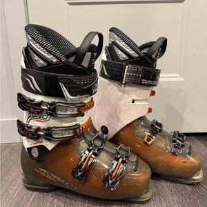 Men's Ski Boots - Black, White, Orange